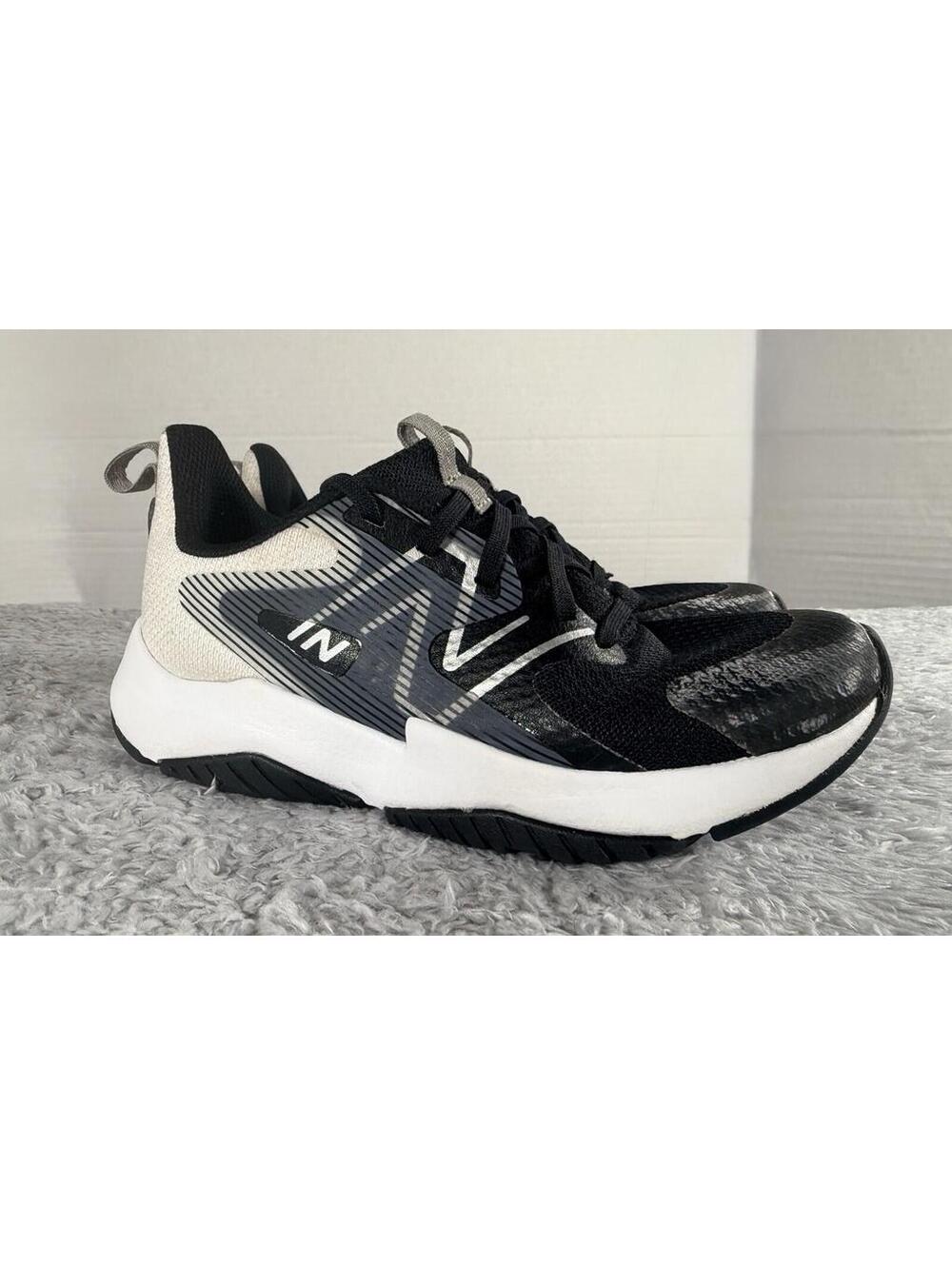 New Balance Boys Rave Run v2 Running Shoes Black Silver White Sneakers Size 2 - Picture 4 of 9